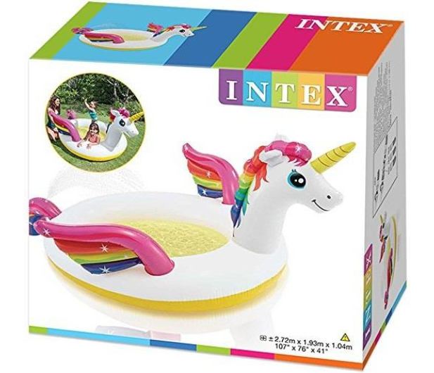 INTEX Basen jednorożec z natryskiem 272x193x104cm - 549964 - zdjęcie 2